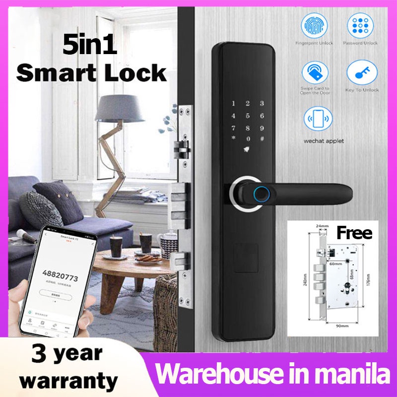 9IN1 Fingerprint Lock Smart Lock Card Digital Code Lock Electronic Anti