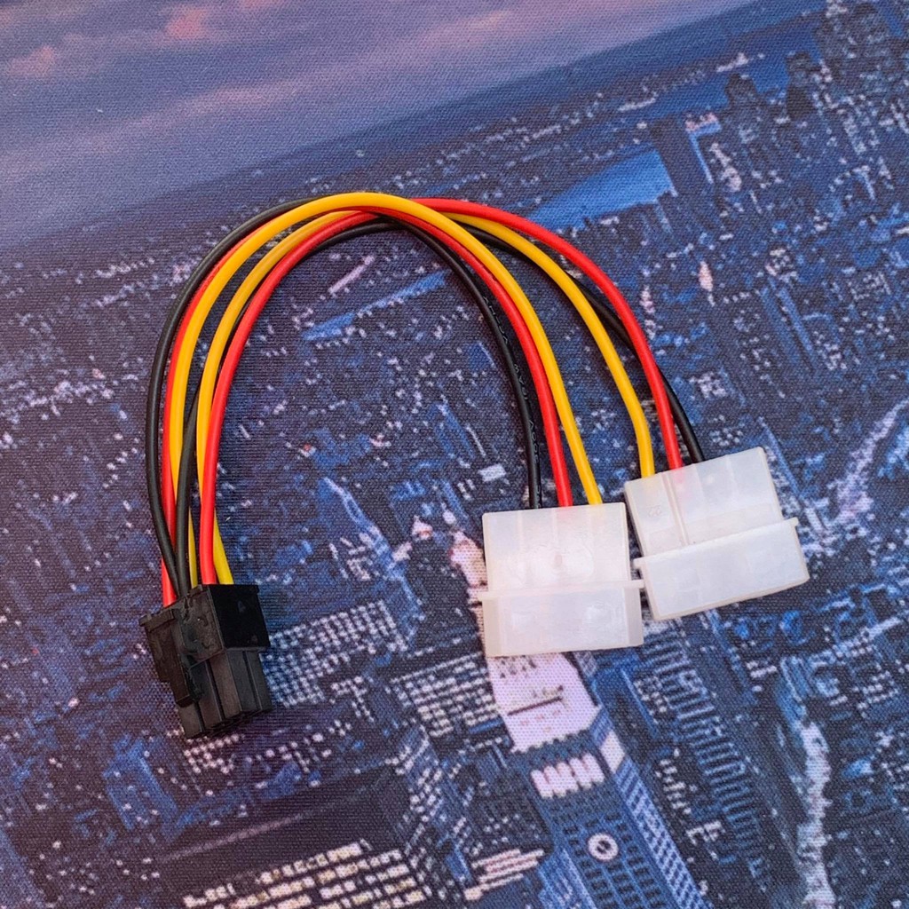 2 IDE Dual 4pin Molex IDE Male to 6 Pin Female PCIE Y