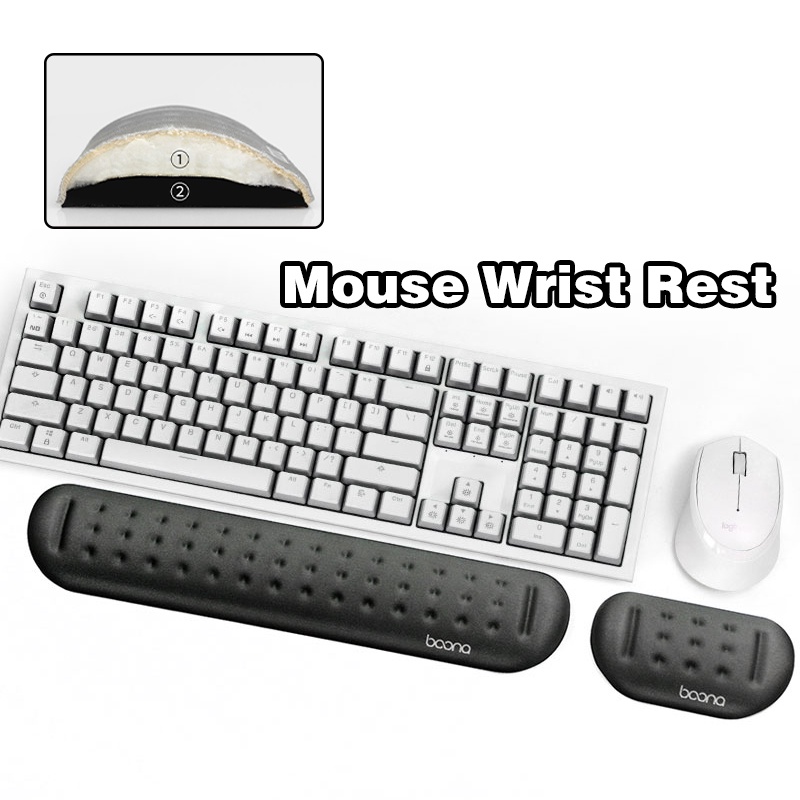 Mouse Wrist Rest Keyboard Wrist Rest Memory Foam Comfortable Computer