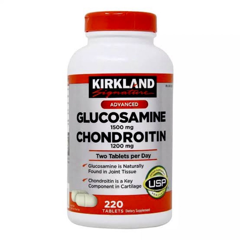 Kirkland Glucosamine Chondroitin 220 Tablets Joints & Cartilage Health Kirkland Signature