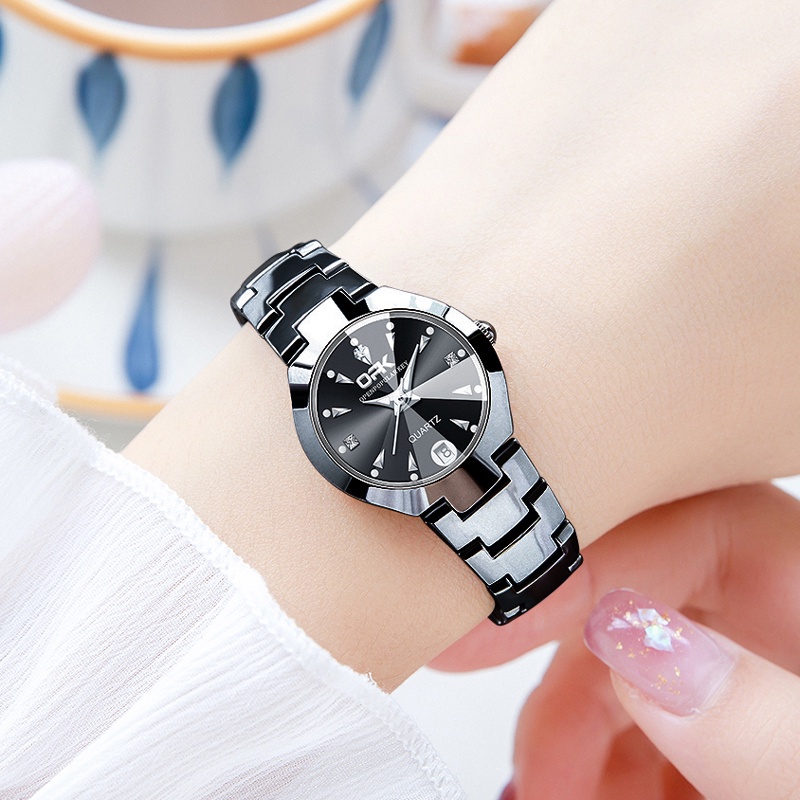 【COD】OPK Watch For Woman Waterproof Original Relo for Women Quartz Rose