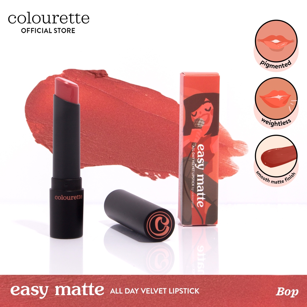 Colourette Easy Matte in Bop [lipstick, matte lip stick
