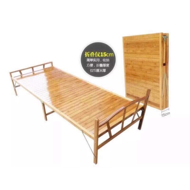 Bamboo Folding Bed SINGLE Shopee Philippines