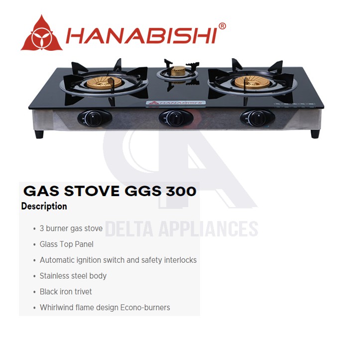 Hanabishi Gas Stove GGS 300 Shopee Philippines