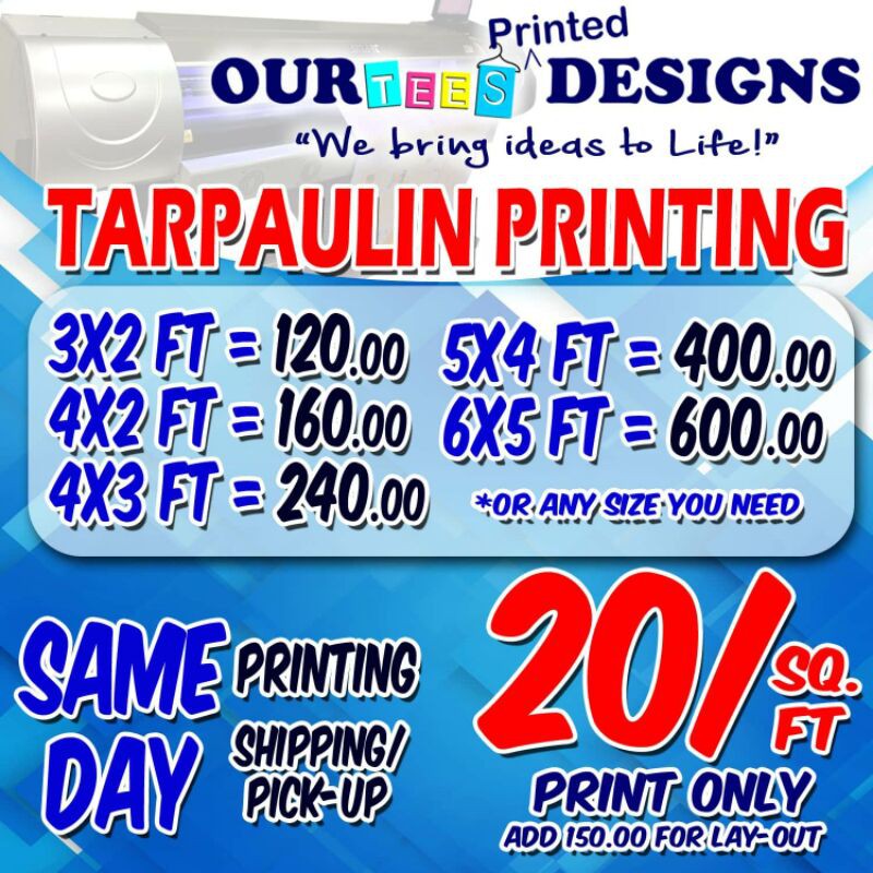 TARPAULIN PRINTING 3 Shopee Philippines