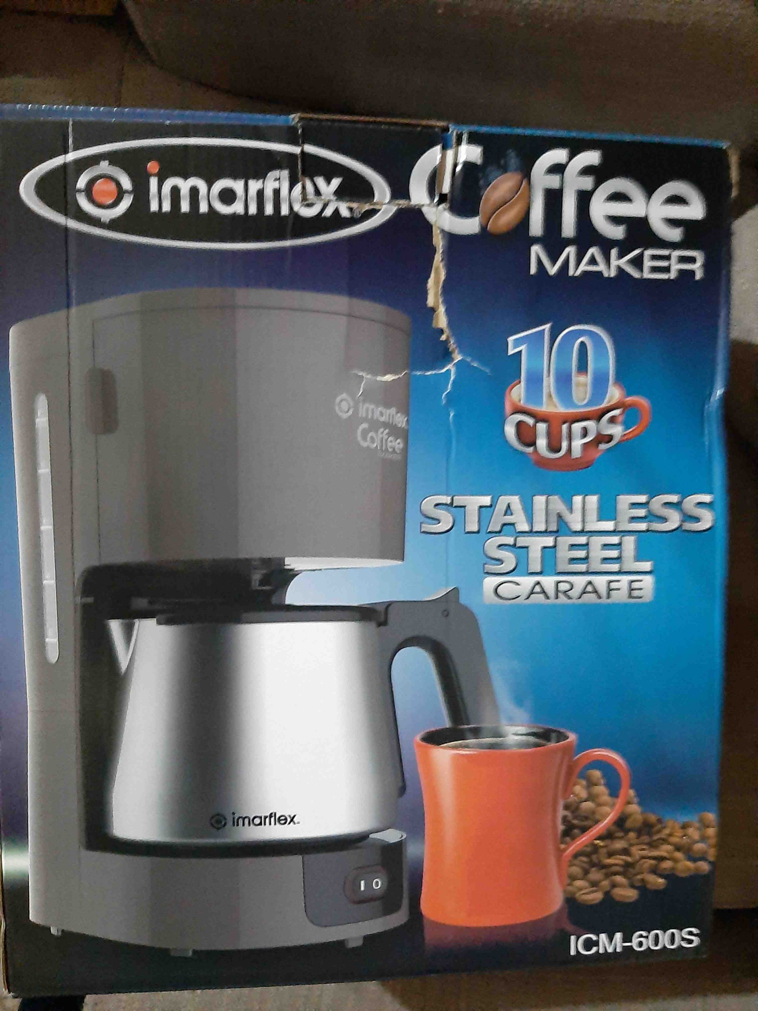 Imarflex Coffee Maker ICM600S 10 Cups Beige Shopee Philippines