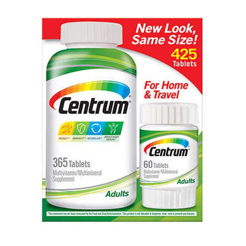 Centrum Adults Multivitamin Multimineral Supplement Bundle Pack 425