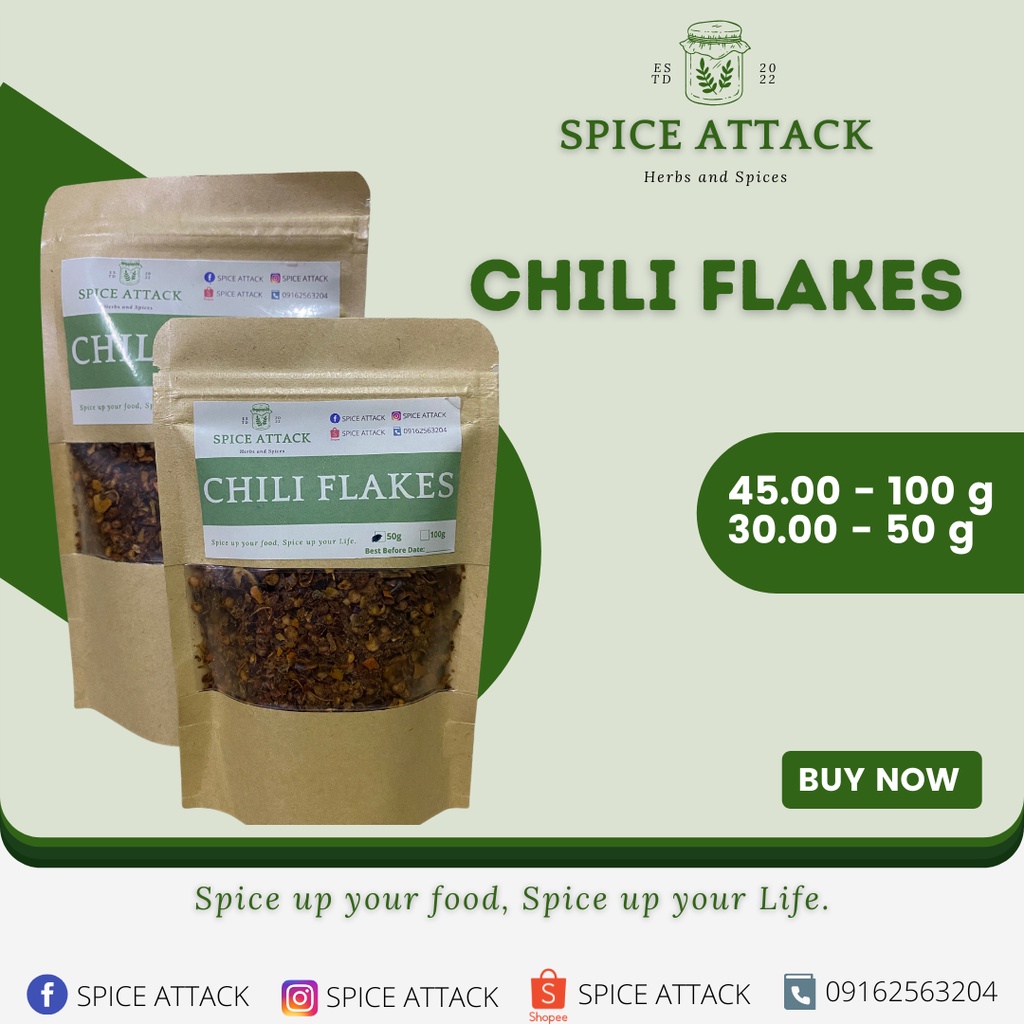 Chili Flakes Herbs & Spices Spice Attack Shopee Philippines