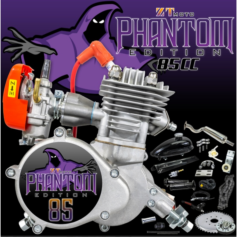 Phantom 85 (ZT MOTO) V2 Complete 52mm Bore 2 Stroke Motorized Bicycle