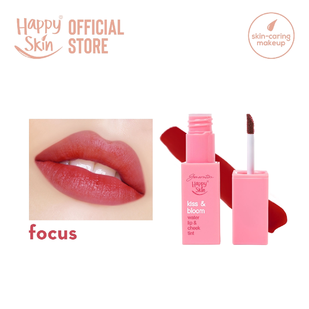 Happy Skin Kiss & Bloom Water Lip & Cheek Tint in Focus Shopee Philippines