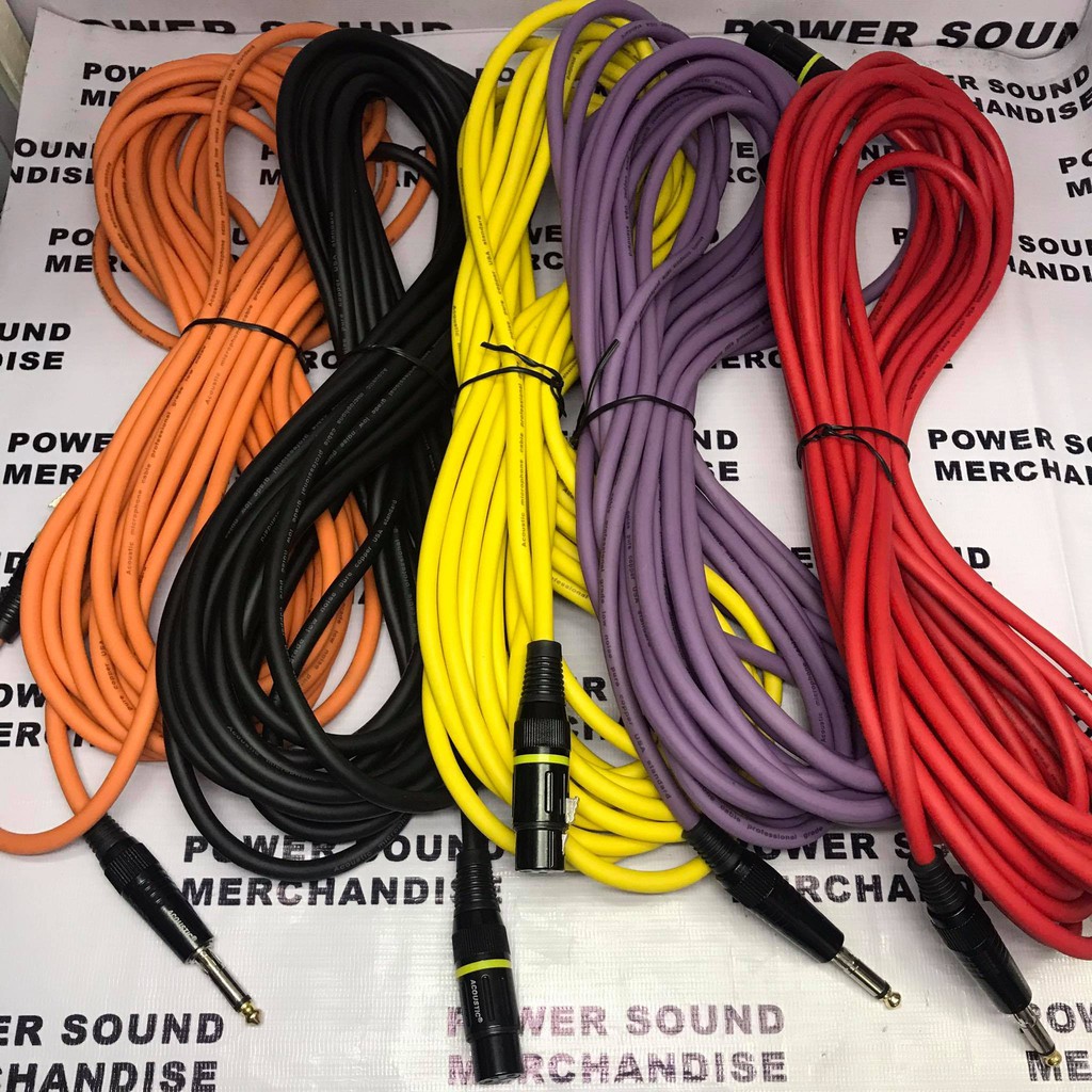 Acoustic Microphone cable Wire Heavy Duty 10mtrs Professional Grade Low
