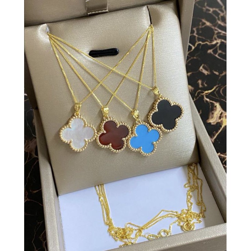 18k VCA 15mm Chain Necklace Shopee Philippines