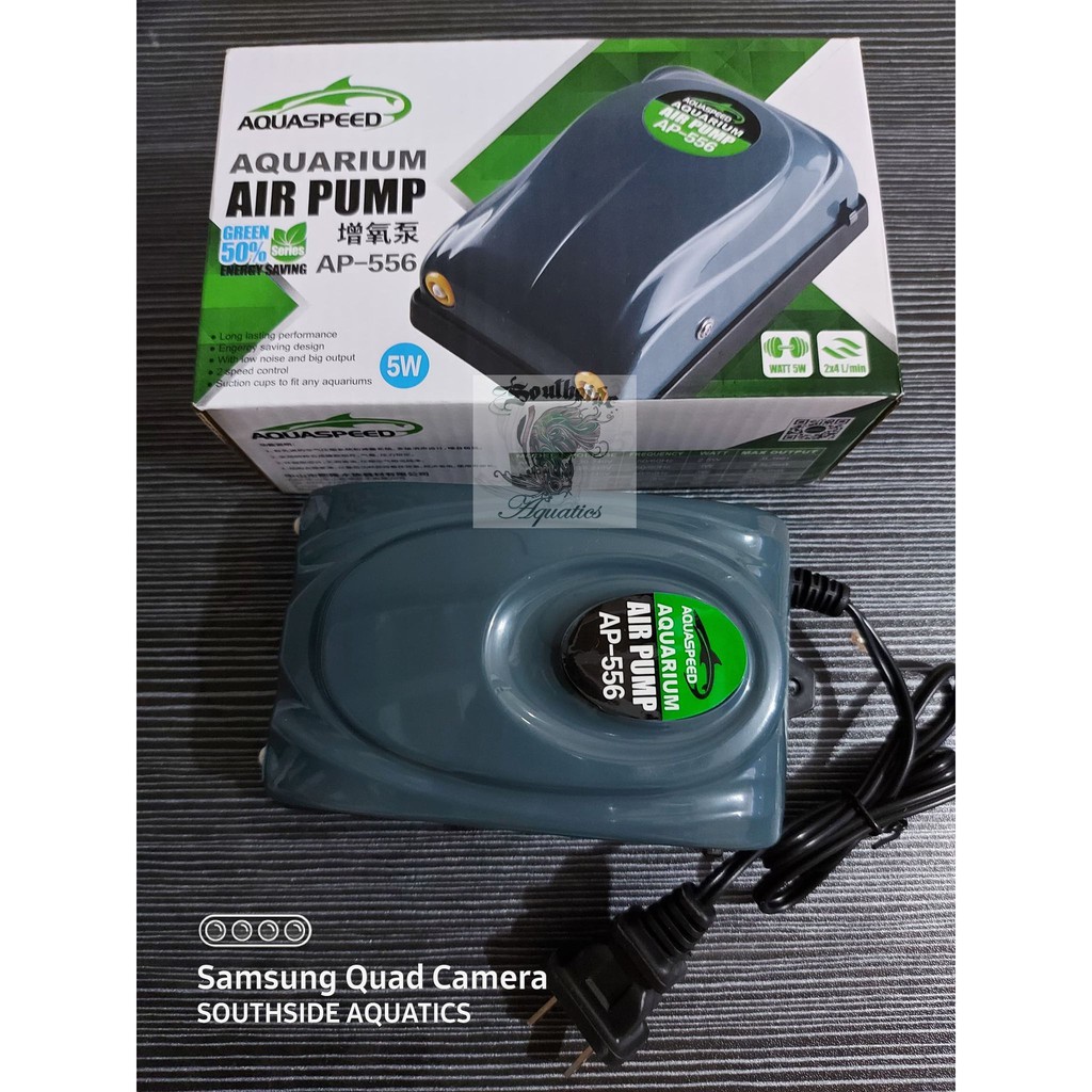 AQUASPEED AP556 (5W) Aquarium Dual Air Pump Shopee Philippines