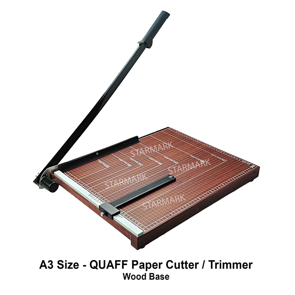 Quaff Paper Cutter Trimmer A3 Size Wood Base Cutters Trimmers for