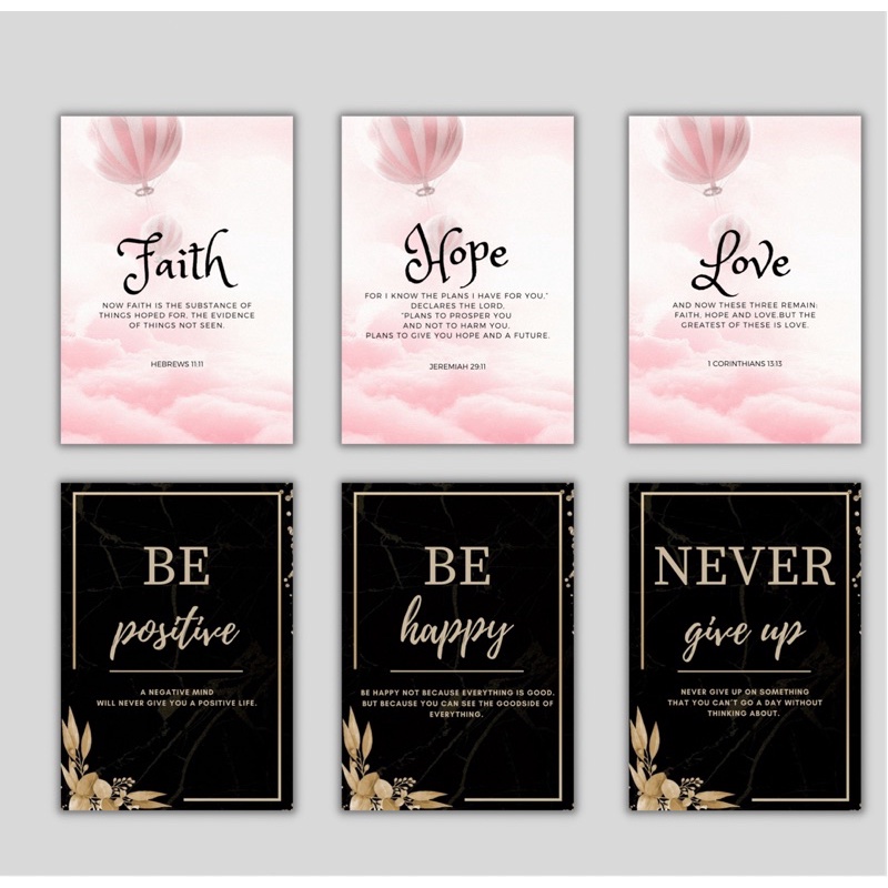 Laminated Wall Decor A4 Size Shopee Philippines