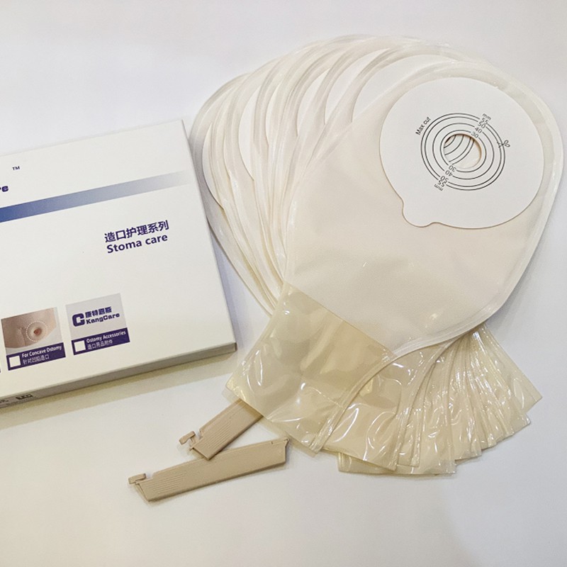 10pcs Colostomy Bags,Onepiece system Ostomy Pouch with Clip Closure