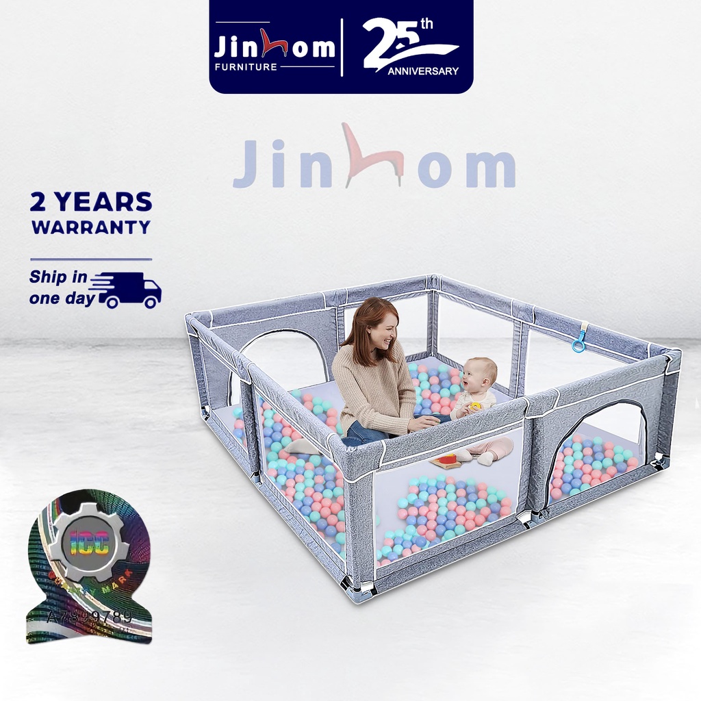 Chanvi Toddler Indoor Kids Activity Center Safety Fence Baby Playpen
