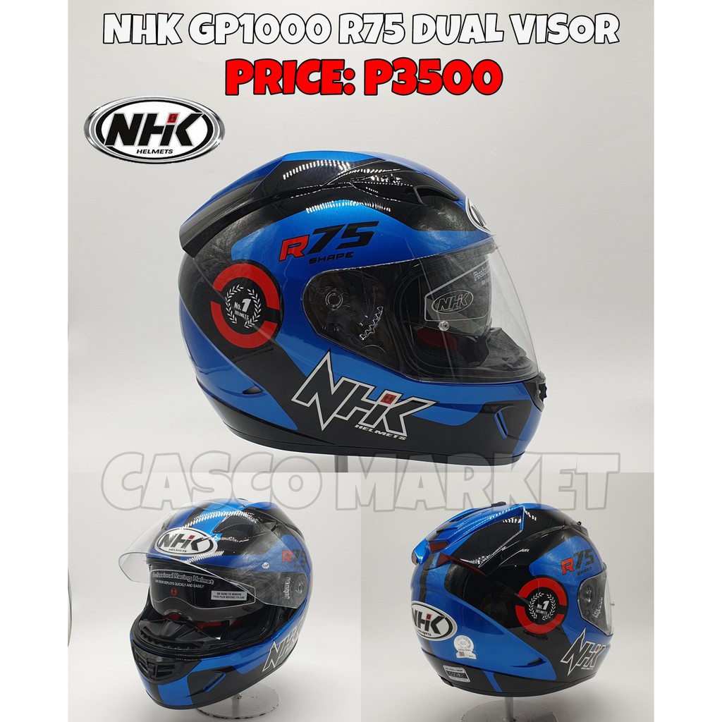 NHK GP1000 R75 DUAL VISOR HELMET Shopee Philippines