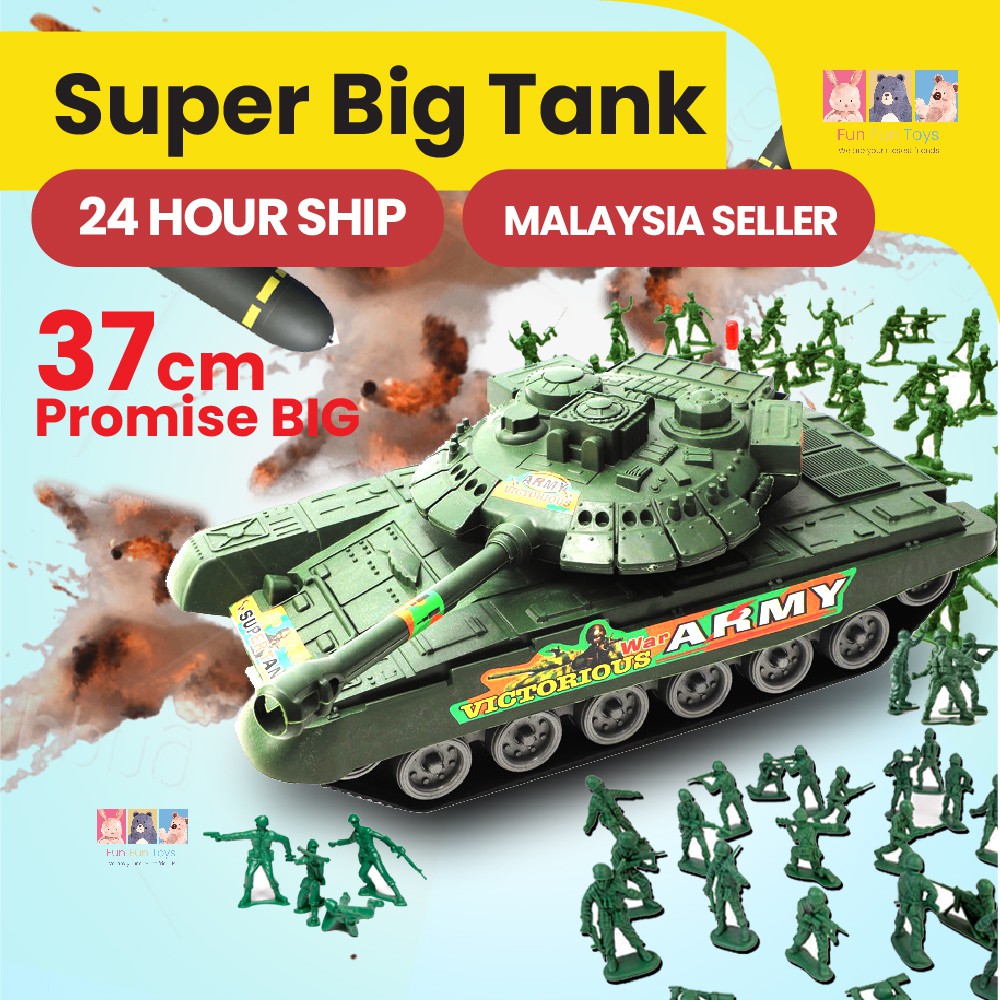Super Big Tank Army Toys soldiers military non toxic army bomb mainan