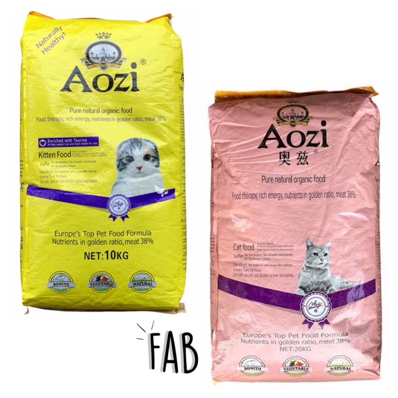 Aozi Cat/Kitten Organic Cat Food 1KG PACK Shopee Philippines