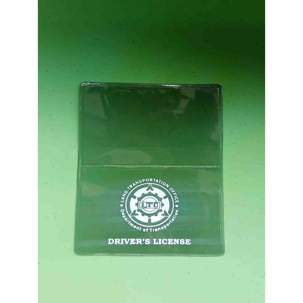 DRIVERS LICENSE ID PLASTIC jacket (Black ) WITH LTO LOGO Shopee
