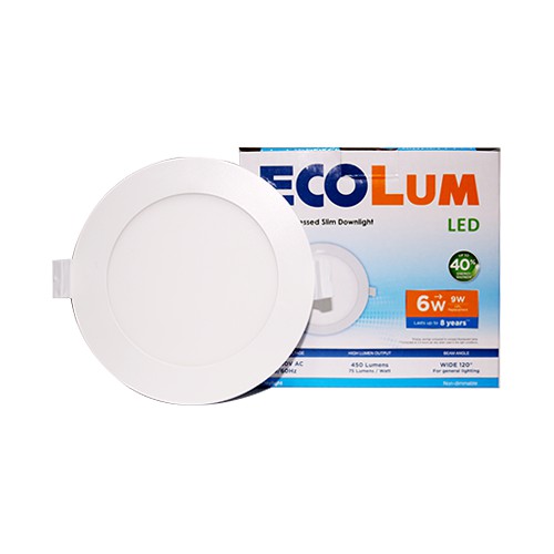 Firefly Ecolum Recessed Round Light Emitting Diode LED Downlight