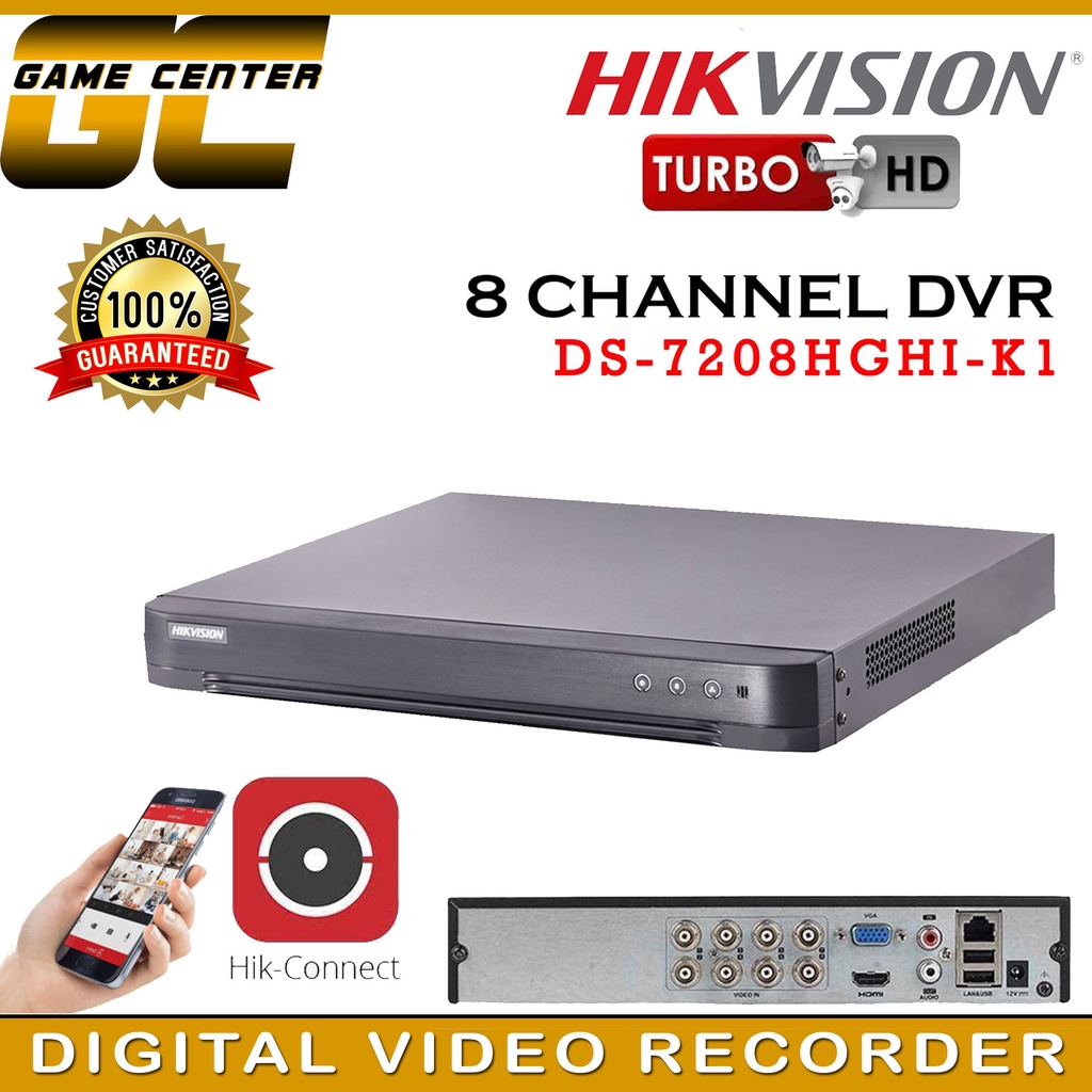 Hikvision Turbo 8 Channel DVR Digital Video Recorder for CCTV Up To 2Mp