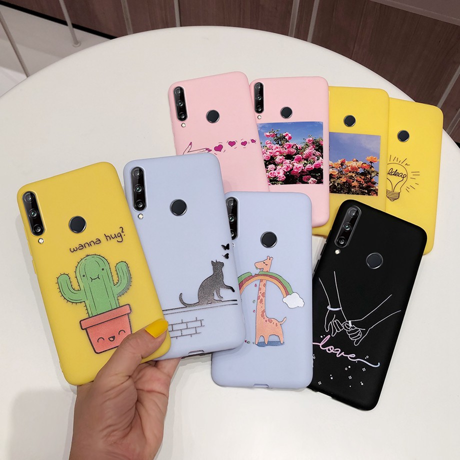 Huawei Y6P 2020 Case Soft Cartoon Cute Candy Printed Silicone Phone