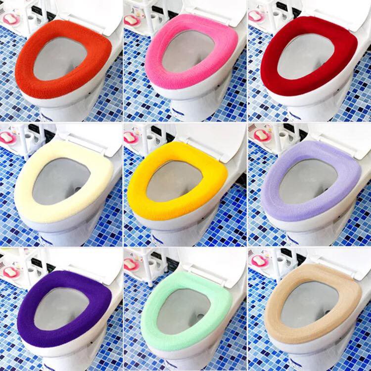 Toilet Bowl Mat Simple Plush Toilet Seat (Multicolor) Shopee Philippines