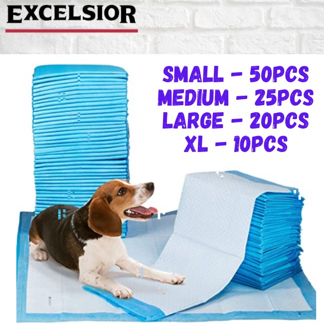 Excelsior Pet Dog Pee Poop Training Dog Pad Disposable / COD Shopee