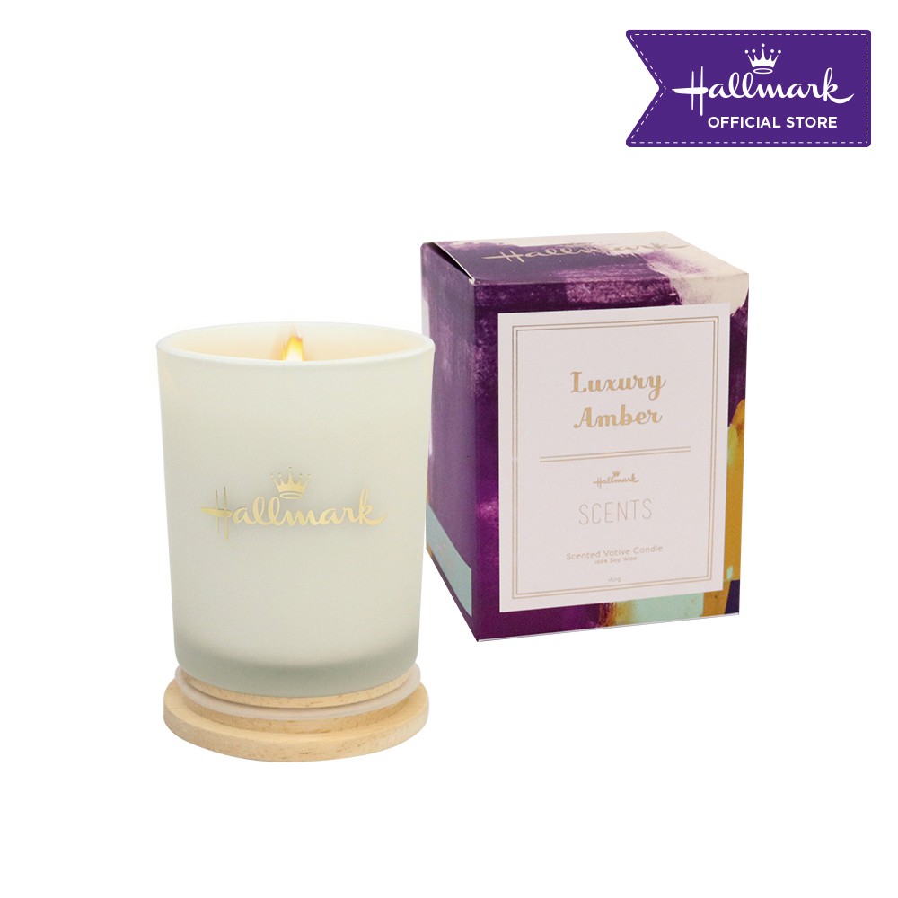Hallmark Scented Votive Candle 160g (Luxury Amber) Shopee Philippines