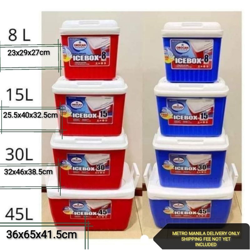 orocan ice box ice cooler ice chest insulated cooler box (for other logistic, sf not yet