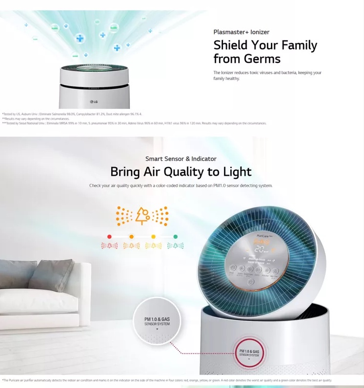 LG PuriCare 360 Air Purifier AS65GDWH0 Shopee Philippines