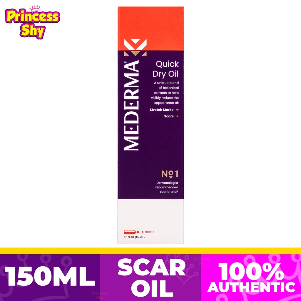 Mederma Quick Dry Oil 100ml 150ml for scars, stretch marks, uneven skin