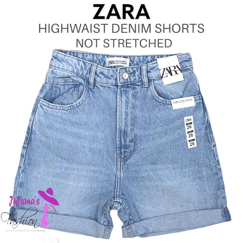 ZARA HIGHWAIST LADIES DENIM SHORTS (Not stretched) Shopee Philippines