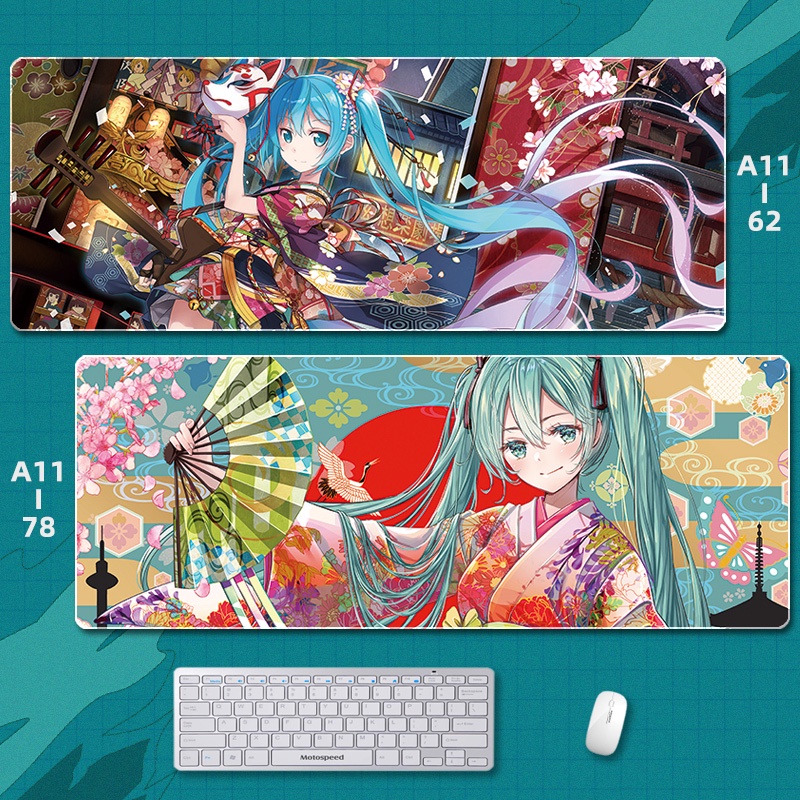 Mouse pad anime creative desk mat hatsune miku games computer two