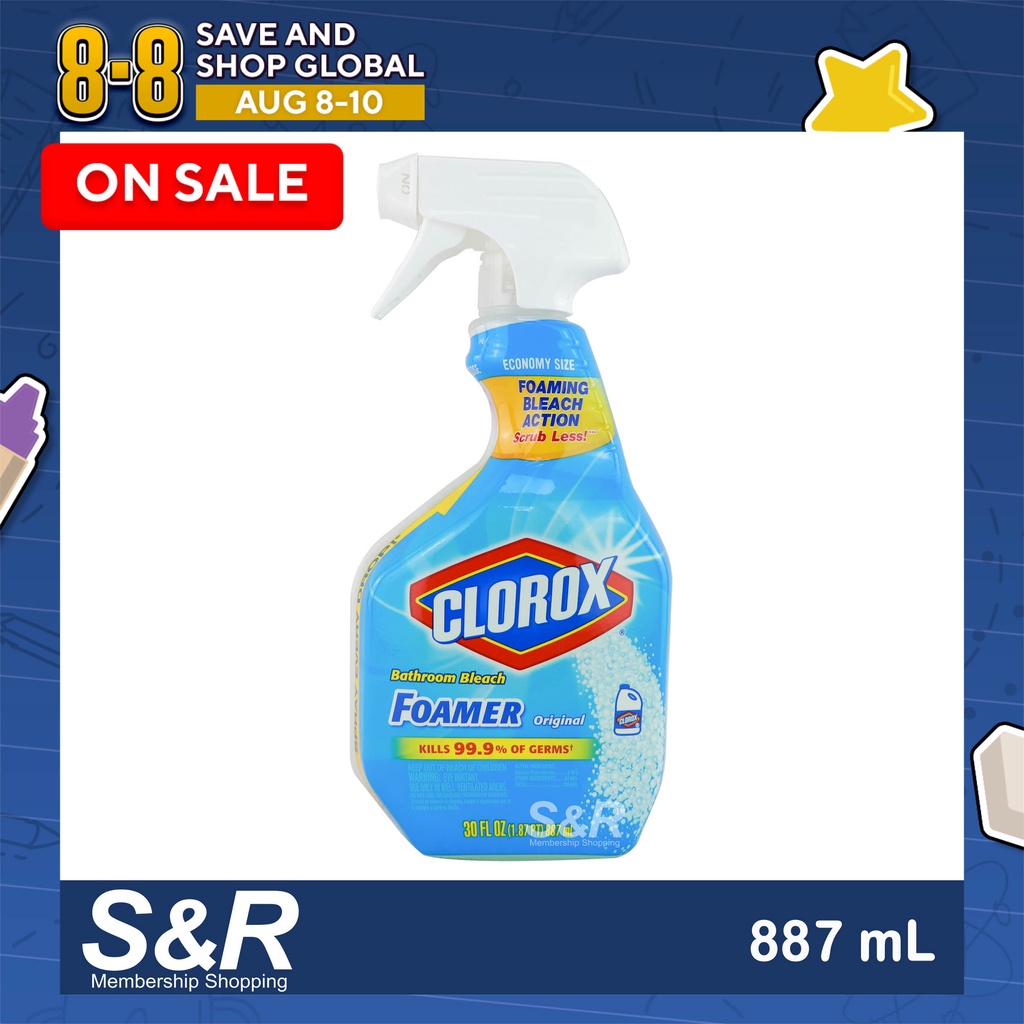 Clorox Bathroom Bleach Foamer Original 887mL Shopee Philippines