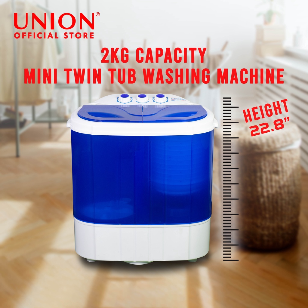 Union UGWM22 2kg Twin Tub Mini Washing Machine Shopee Philippines