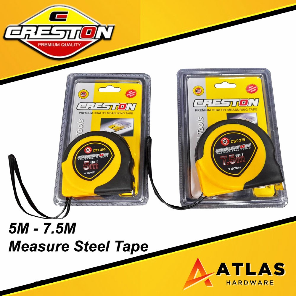 Creston Measure Steel Tape (5M7.5M) Shopee Philippines
