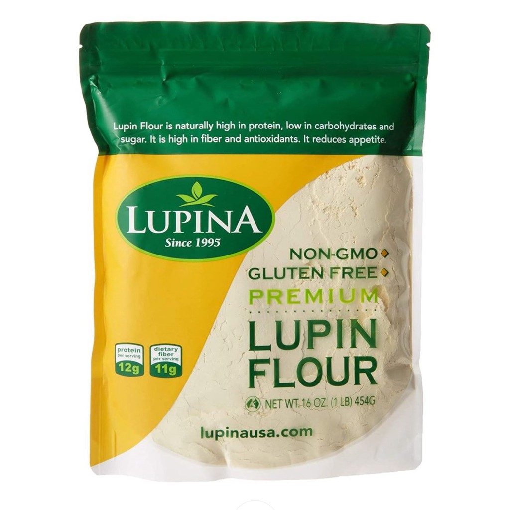 LUPINA, LUPIN FLOUR 1LB 454G GlutenFree NonGMO HighProtein LowFat 