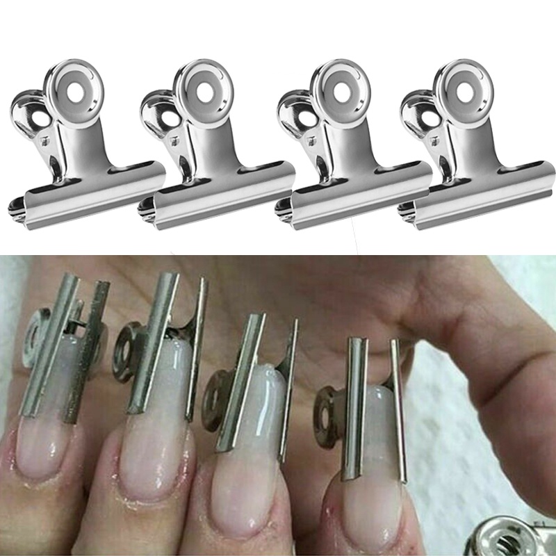 1pc C Curve Nail Pinching Clips Steel Acrylic Nail Pincher Tool For