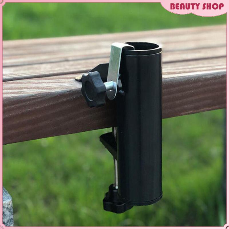 Heavy Duty Deck Umbrella Clamp Flag Pole Parasol Holder for Balcony