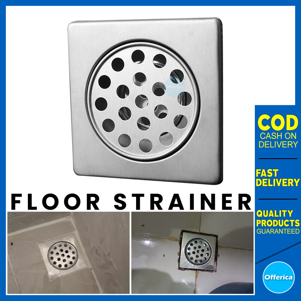 Stainless Steel Floor Drain Floor Strainer Drainer Strainer with Basket 10x10cm Shopee Philippines