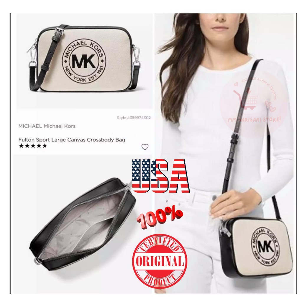 ORIGINAL!! MICHAEL KORS FULTON SPORT CROSS BODY BAG Shopee Philippines