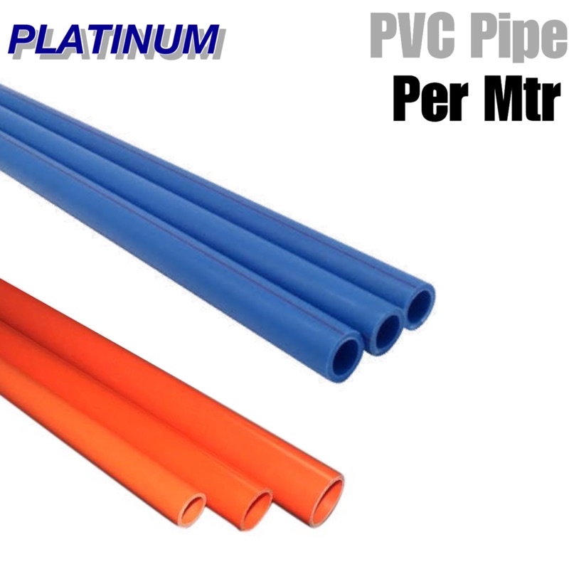 Per Mtr PVC Pipe Blue & Orange Waterline and Electrical 1/2” 3/4” 1” 11/4” Sold per meter