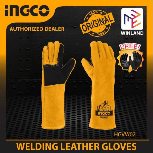 Ingco Welding Leather Gloves with FREE Safety HGVW02 Shopee Philippines