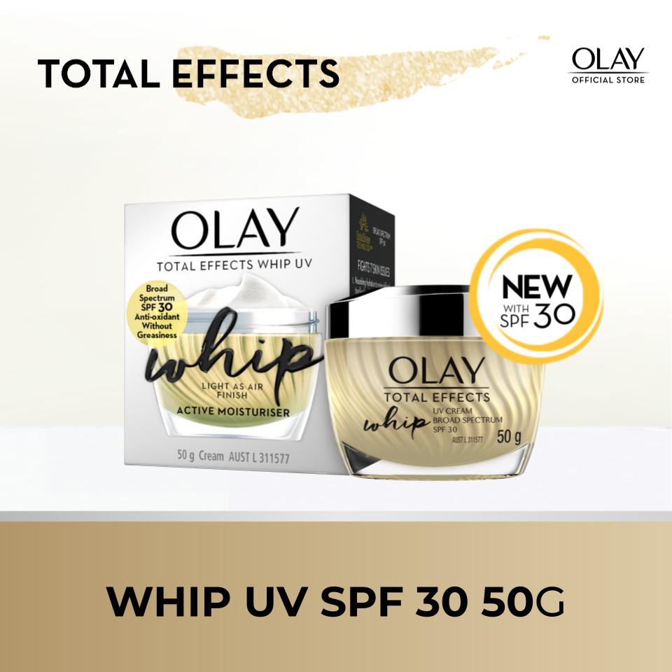 Olay Total Effects Whip Light Cream Moisturizer SPF 30 UV Protection