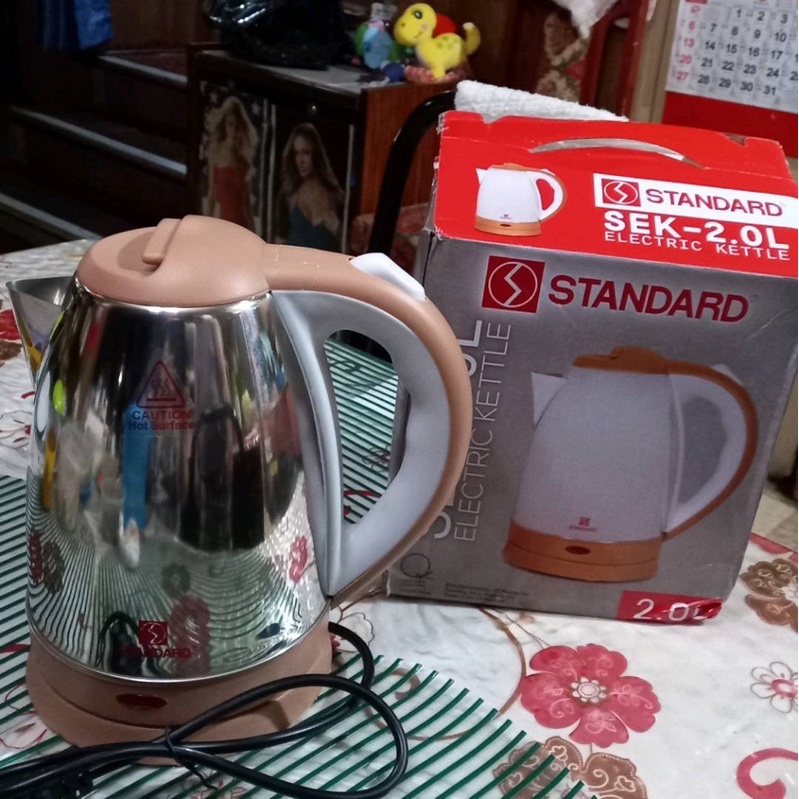 Standard Electric Kettle 2.0 Liter Stainless Steel SEK 2.0L Standard