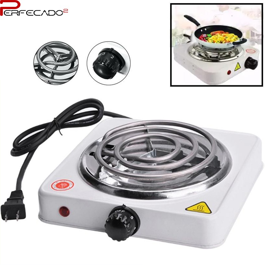 Portable Electric Stove Single Burner 1000W Hot Plate JX1010B (White