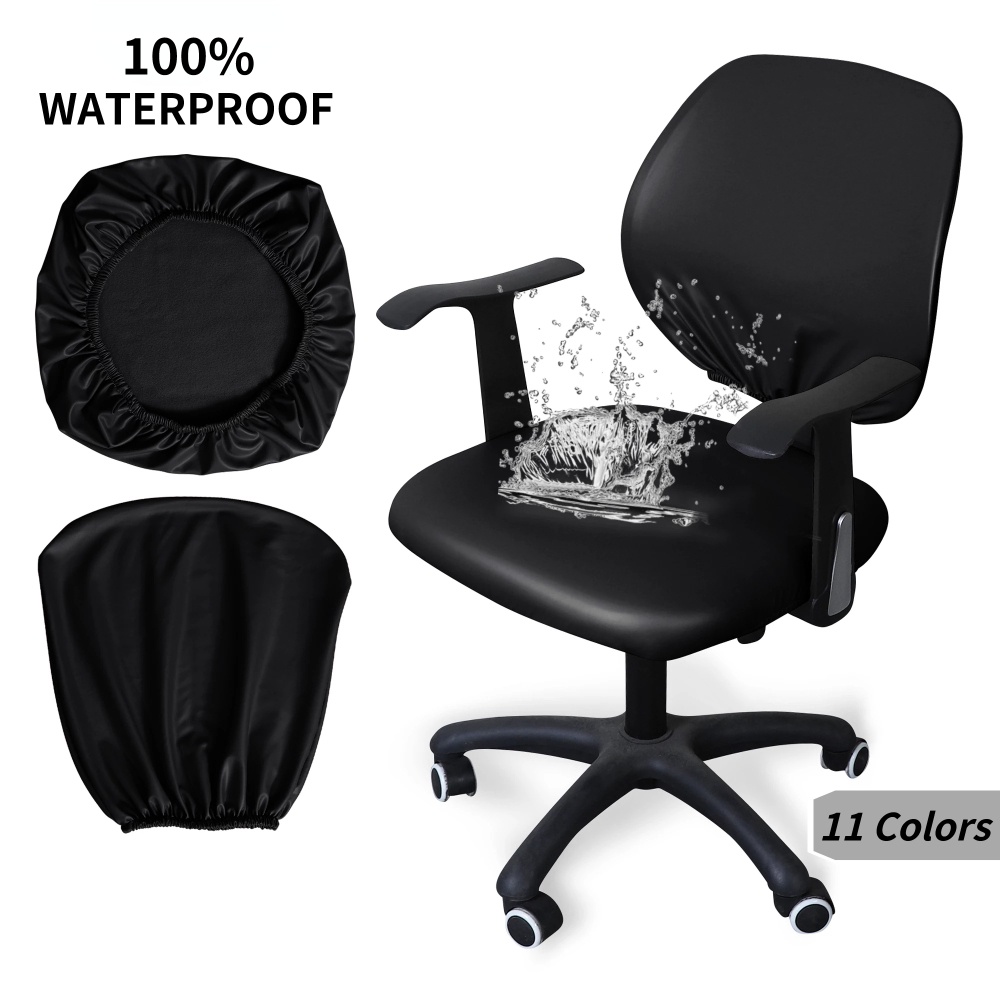 Waterproof Soft PU Leather Material Office Swivel Chair Cover Desk